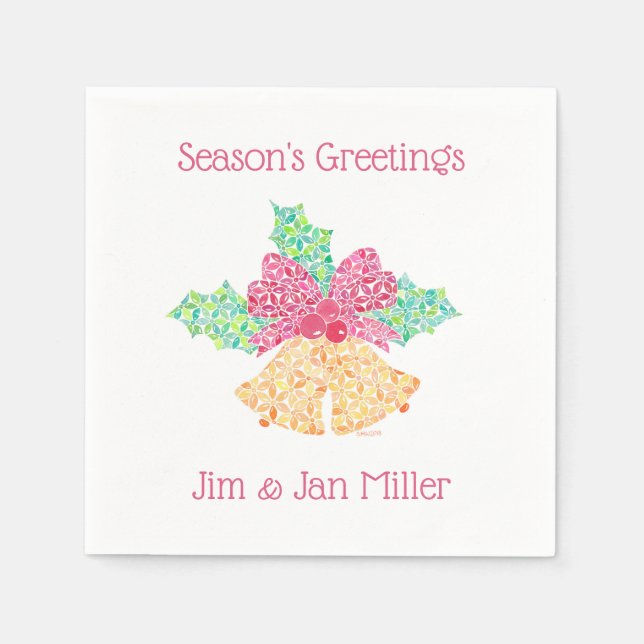 Papel Guardanapo de Bels de tinir por Sue Weidlich (Frente)