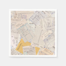 Papel Guardanapo de Cartão de Circulação da Biblioteca d