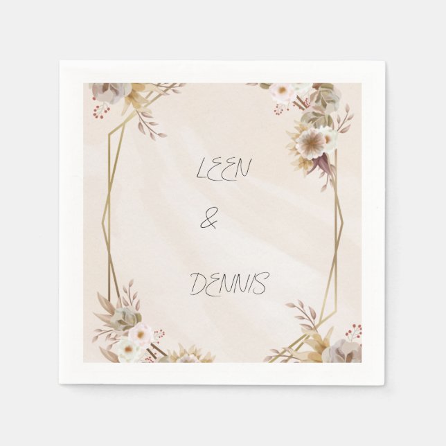 Papel Guardanapo de Casamento (Frente)