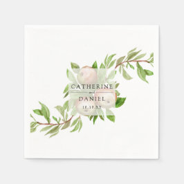Papel guardanapo de casamento de maçã d'água