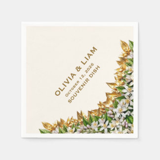 Papel Guardanapo de Casamento Florida Orange Blossom