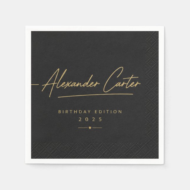 Papel Guardanapo de Cocktail com Assinatura Personalizad (Frente)