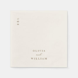 Papel Guardanapo de Cocktail de Casamento Personalizado 