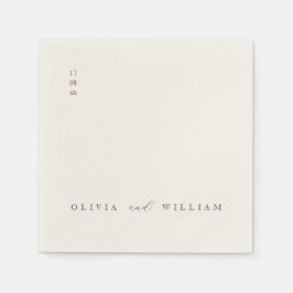 Papel Guardanapo de Cocktail de Casamento Personalizado 