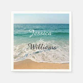 Papel Guardanapo de Cocktail para Casamento na Praia