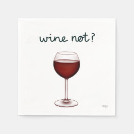 Papel Guardanapo de Cocktail Wine Not