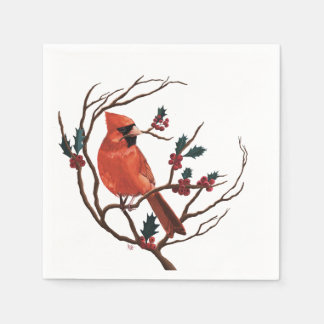 Papel Guardanapo de Férias de Cardinal Macho