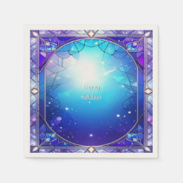 Papel Guardanapo de Férias de Vidro Pintado Moderno
