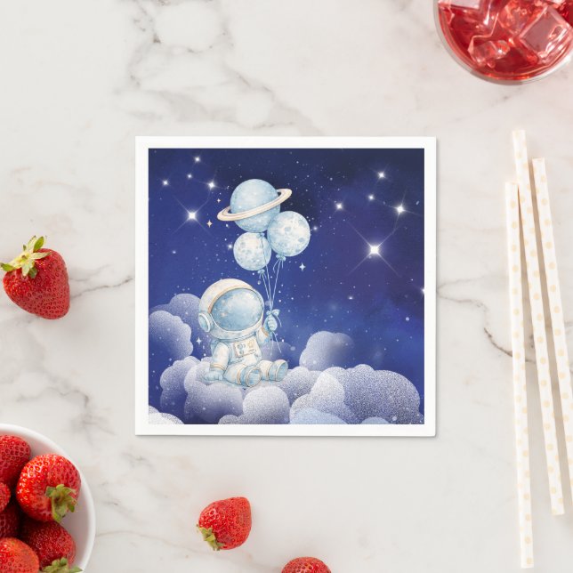 Papel Guardanapo de Festa de Aniversário de Astronauta (Insitu)