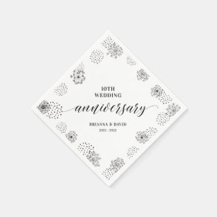 Papel Guardanapo de festa de aniversário de casamento de
