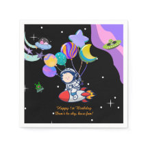 Guardanapo de Festa de Aniversário Espacial | Deco