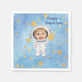 Papel Guardanapo de festa de astronauta Little Star