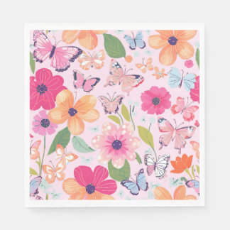 Papel Guardanapo de Flores Bonitas, Perfeito para o Verã