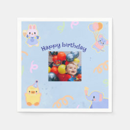 Papel Guardanapo de Foto de Natal Personalizado