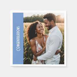 Papel Guardanapo de foto personalizado para festa de noi