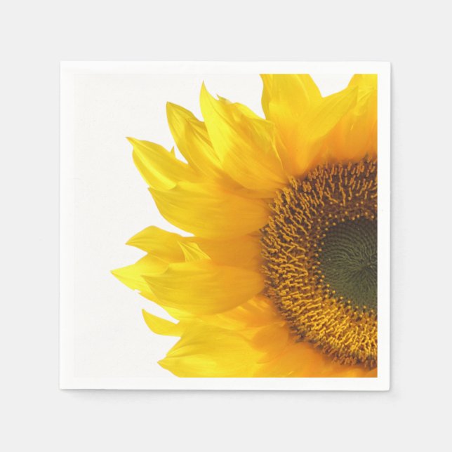 Papel guardanapo de girassol amarelo (Frente)