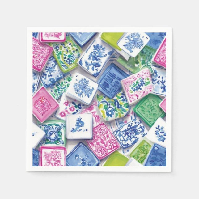 Papel Guardanapo de Mahjong (Frente)