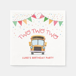 Papel Guardanapo de mesa de festa de aniversário Two Two