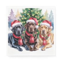Guardanapo de Natal Labrador