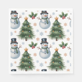 Papel Guardanapo de Papel- Louças de Natal