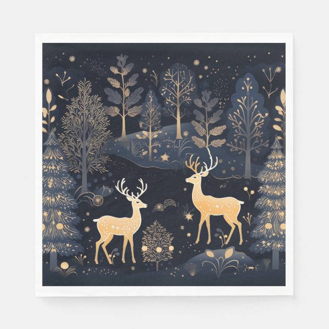 Papel Guardanapo de Papel- Louças de Natal (Frente)