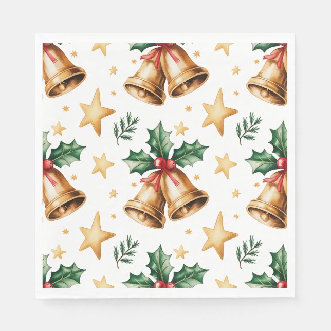 Papel Guardanapo de Papel- Louças de Natal (Frente)