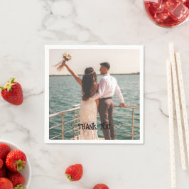 Papel Guardanapo de tipografia de foto personalizada