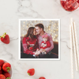 Papel Guardanapo de tipografia de foto personalizada