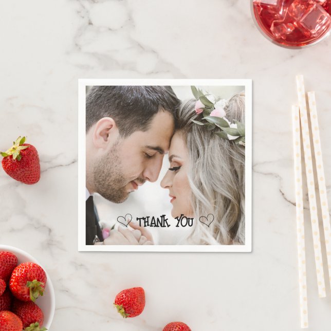 Papel Guardanapo de tipografia de foto personalizada (Insitu)