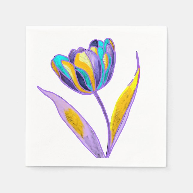 Papel Guardanapo de Tulipa (Frente)