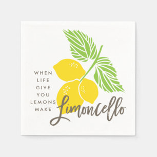 Papel Guardanapo do cocktail de Limoncello, quando a