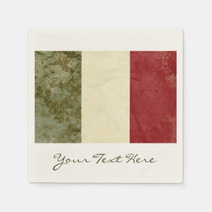 Papel Guardanapo do partido da bandeira de Italia