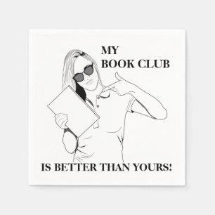 Papel Guardanapo do partido do clube de leitura