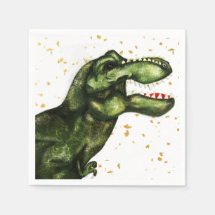Papel Guardanapo do partido do dinossauro de T-Rex