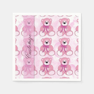 Papel Guardanapo do teste padrão do urso de ursinho do
