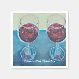Papel Guardanapo Personalizado para Festa de Vinho | Tex