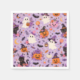 Papel Guardanapo quadrado de Halloween fofo