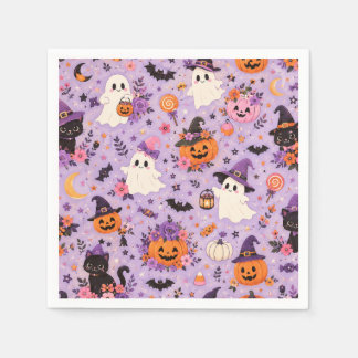 Papel Guardanapo quadrado de Halloween fofo