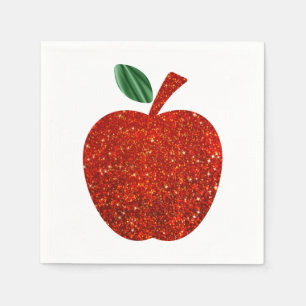 Papel Guardanapo vermelho de Apple do brilho