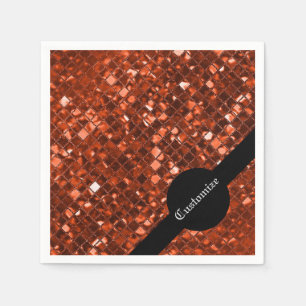 Papel Guardanapo vermelhos Sparkling do teste padrão de