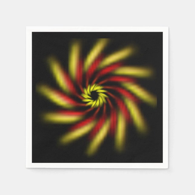 Papel guardanapo - Volante preto (Frente)