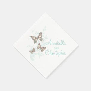 Papel Guardanapo Wedding do Livro Branco da cerceta de 3