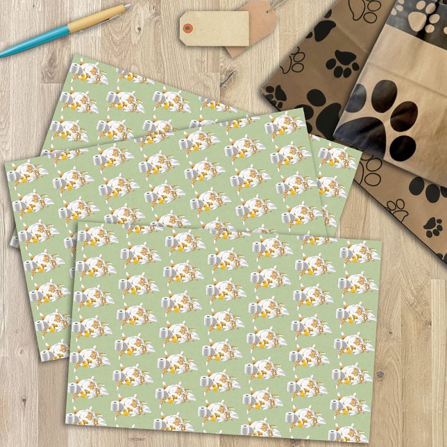 Papel higiênico de gengibre de laranja (Criador carregado)