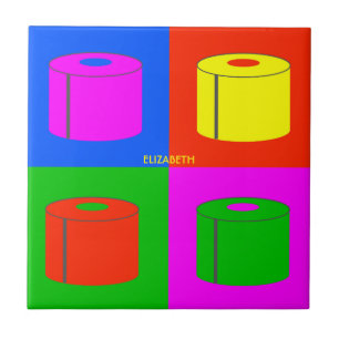 Papel higiênico retrô-psicodélico Pop