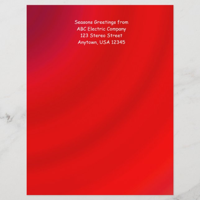 Papel Letterhead Corresponde ao Envelope Gradiente (Frente)