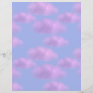Papel-manual Fluffy Pink Clouds