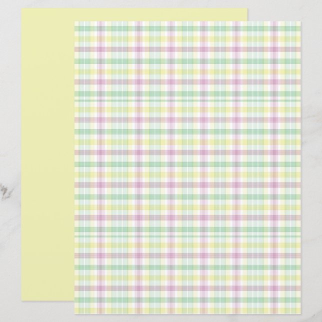 Papel-manual para Xadrez de Pastel dinamarquês col (Frente/Verso)