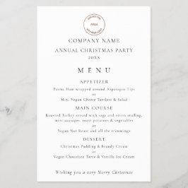 PAPEL | Menu de festas de Natal da Companhia de Lo