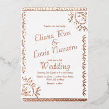 Papel Mexicano Picado Dourado Casamento Pressionad