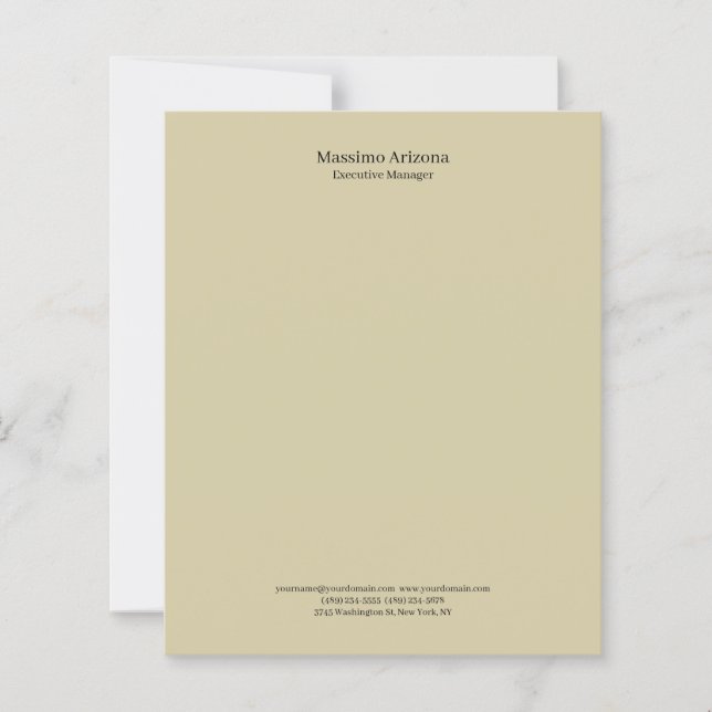 Papel Minimailst Profissional Plain Areia Pastel (Frente)